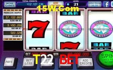 Variedade de jogos na T22 Bet